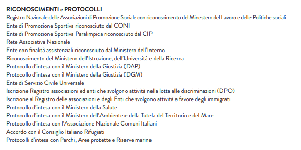 RICONOSCIMENTI